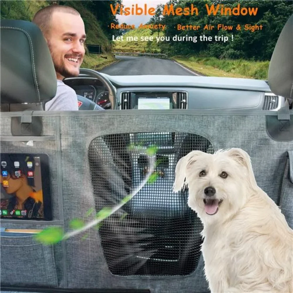 Pets Car Dog Cover Back Seat -Car Hammock for Dogs Waterproof-Dog Car Seat Cover